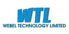 Webel Technology Limited logo with blue text and icon